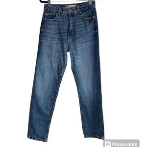 ZARA SIZE 4 S blue mom jeans straight leg ankle